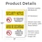 Signmission No Guns Allowed Bilingual OSHA Security Notice Sign, Vinyl Decal, 7in W x 10in L, 2PK OS-2PACK-SN-D-710-L-11612 - alternate 5